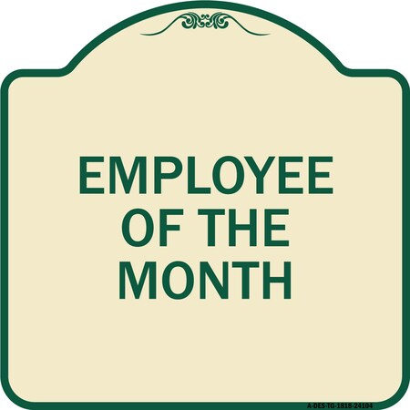 Employee Of The Month Heavy-Gauge Aluminum Architectural Sign
